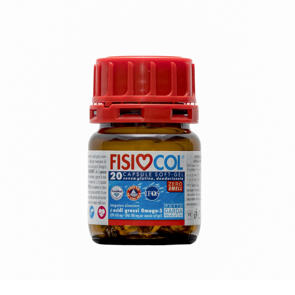 Fisiocol Omega 3 - 20 kapsul | Strokovno preverjena kakovost. | Institut.O